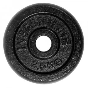 Стоманен диск inSPORTline Blacksteel 2.5 кг