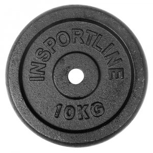Стоманен диск inSPORTline Blacksteel 10 кг