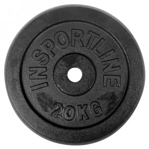 Стоманен диск inSPORTline Blacksteel 20 кг