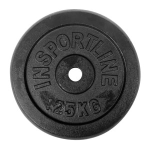 Стоманен диск inSPORTline Blacksteel 1.25 кг