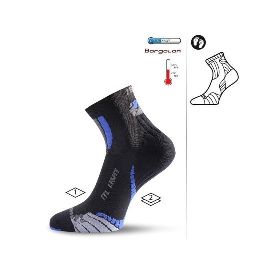 Термо чорапи LASTING ITL, Черно-Синьо
