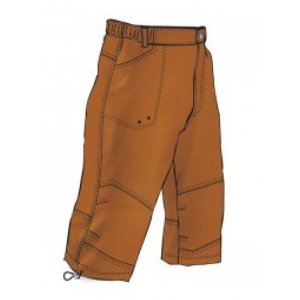 Къс мъжки панталон HI-TEC Joel, Оранжев