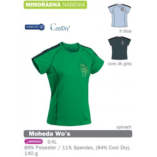 Дамска спортна тениска HI-TEC Moheda Wo s, Зелен