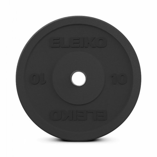 Гумиран диск  Eleiko XF Bumper - 10 кг, Черен