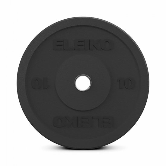 Гумиран диск  Eleiko XF Bumper - 10 кг, Черен