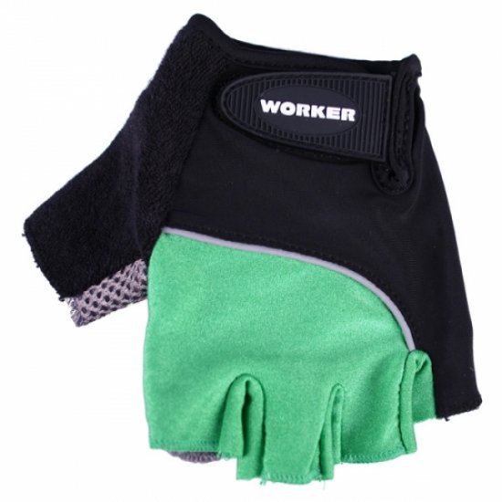Вело ръкавици WORKER S900, Зелени