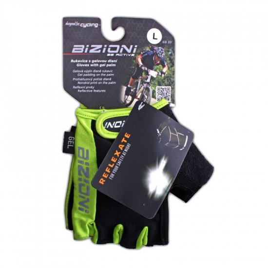 Вело ръкавици BIZIONI GS33, Зелен