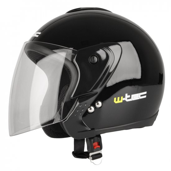 Каска за скутер W-tec MAX617, Черен графика