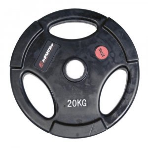 Гумиран диск за щанги inSPORTline Ergo 20 кг