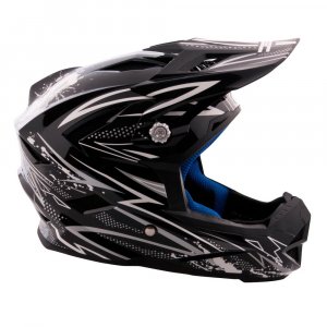 Велосипеден шлем W-TEC AP-42 черно-сребърен