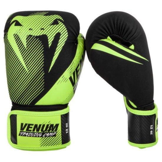 Боксови ръкавици VENUM TRAINING CAMP 2 Black neo yellow