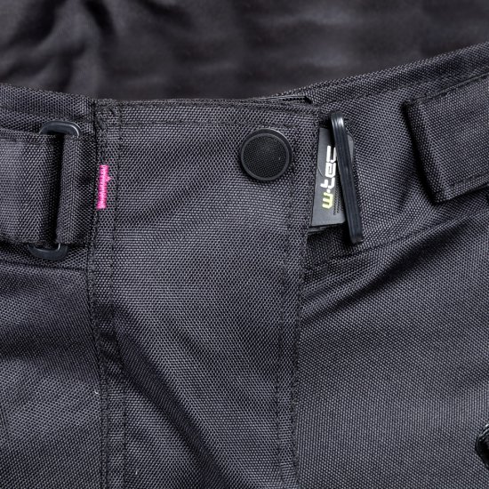 Дамски мото панталон W-TEC Kaajla NF-2683 - черно-розов