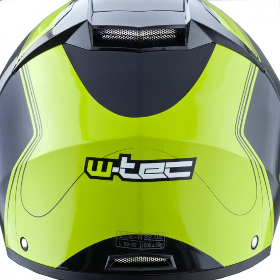 Каскa за мотор W-TEC Vexamo - Черен/зелен